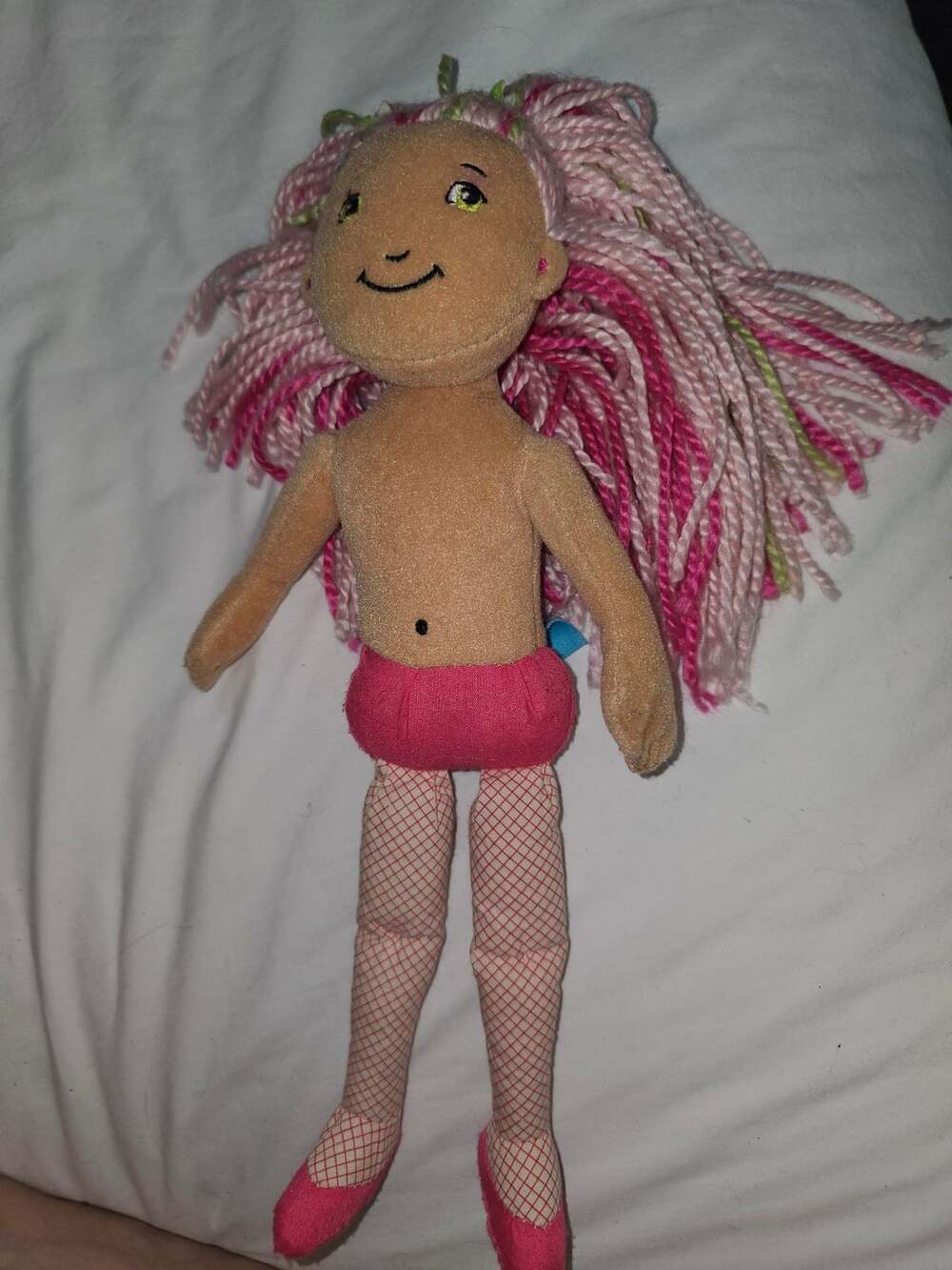 Groovy Girls MacKenna Mermaid Plush Doll Pink Yarn Hair Manhattan Toy Company